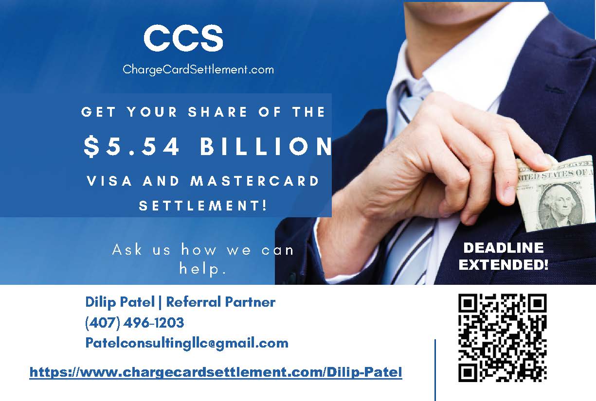 Visa MasterCard Settlement Program $5.5B - CCS Claims